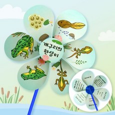 [미술샘] 개구리 한살이 바람개비, 합포장, 1개