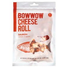 Bow wow 狗零食, 1個, 120g, 高鈣鮭魚起司捲