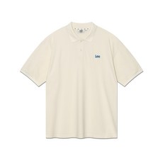 LEE 피케 카라 티셔츠 아이보리