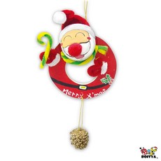 DOITYA 聖誕美勞材料包 麋鹿雪人手作掛飾, 1個, 聖誕老人松果掛飾