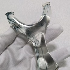 環氧樹脂水晶彈弓水墨丹青款76/14直板齙牙彈弓，穩定握持，耐用不易損壞，透明材質視覺效果極佳, 1個, 環氧樹脂彈弓水墨丹青款76/14直板