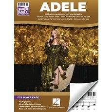 (영문도서) Adele - Super Easy Songbook: 22 Simple Arrangements for Piano with Lyrics Paperback, Hal Leonard Publishing Corp..., English, 9781705157800