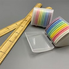 竹尺裁縫尺 量衣尺 縫紉工具 33cm, 1個, 竹尺3把+劃粉24片, N/A