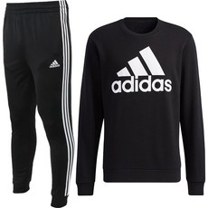 아디다스 맨투맨 긴팔티 트레이닝 세트 블랙 남여공용 + ALS 마스크