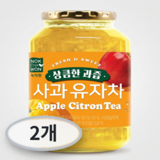 녹차원 상큼한 과즙 사과 유자차, 1kg, 2개, 1개입