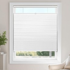 LazBlinds 탑다운 바텀업(TDBU) 무선 셀룰러 쉐이드 - 암막 차단 단열 소음 감소 빛 차단 벌집 블라인드 윈도우용 너비 58.4cm(23인치) x 높이 12