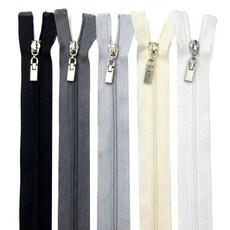 [청라핸즈] 3호 코일 점퍼지퍼 60cm(11-284), 진그레이, 1개