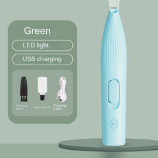 腳毛修剪器泰迪金爪毛修剪器usb充電貓狗電動推腳毛修剪器laiwc, Greenr [Charge], 1個