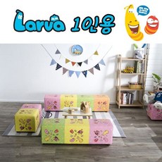 HR 라바 사각 보조의자 일반사각1인용, 색상_분홍