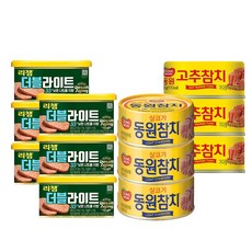 동원 리챔 더블라이트 200g6캔+살코기90g3캔+고추90g3캔