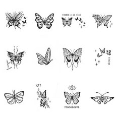 케이엠 타투 스티커 셀프 인스턴트 헤나 문신, 1세트, 타투색 51번