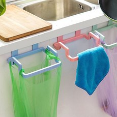 주방 비닐 싱크대 걸이 간이 휴지통 음식물 쓰레기 홀더 1P, 1개