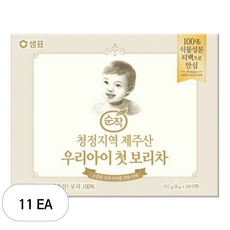 순작 제주산 우리아이 첫 보리차, 8g, 24개입, 11개