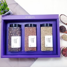 잡곡세트 / 우리쌀로 만든 유색 혼합미 선물세트 1호 흑미/녹미/적미 각 850g 1세트