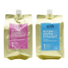 세리 아초아 리폼 시스템 10 스트레이트 매직약 500ml, 1제 손상(핑크), 2제 크림, 1개