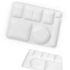 업소용 PC 화이트색상 식판 단체급식 배식판 위생 병원 개인 혼밥 식당용 업소용