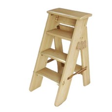 이층침대 사다리 복층 벙커 원목 우드 계단 난간, 월넛 5단 1m