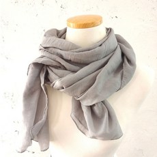 HOOT 린넨 면스카프 180x50cm 그레이색상 소품샵 간절기