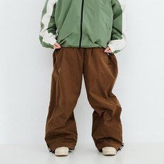 SOFT PEACH SUPER WIDE VENTILATION PANTS LIGHT BROWN