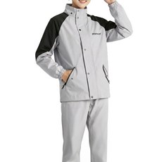 아띠꼴로 남자 오토바이 우비 여성 바이크 배달 우의, 라이트그레이