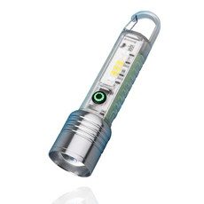 키친9단 충전식 LED 후레쉬 랜턴 다기능 휴대용 손전등, 1개, 혼합색상