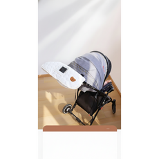 버디이글 유모차 손장갑 핸드워머 방한 방수 보온 털안감 일체형 핸드폰 거치가능, 1세트, 화이트