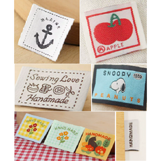 뜨개하다 자수라벨 (개단위)뜨개라벨3 직조라벨 코바늘 핸드메이드라벨 천라벨 뜨개장식 뜨개부자재 코바늘 대바늘 부자재, 5스누피, 1개