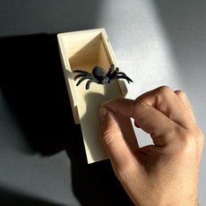 재미있는 마술도구 스파이더 박스 거미 상자 코믹 개그 소품 틱톡 마술 용품, 1세트