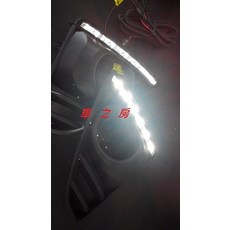 車之房 2014-2015 YARIS 專用款日行燈 晝行燈 6顆LED 高亮度 霧燈框 一字型, 1個