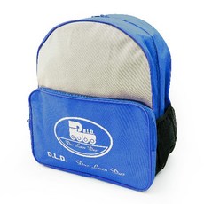 【D.L.D】多輪多 專業直排輪 溜冰鞋 後背包 藍灰色, 1個