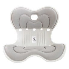 神膚奇肌 護腰調姿坐墊 一體式靠墊 太空灰 人體工學設計 護腰護臀 辦公室久坐支撐 矯正坐姿, 新款-太空灰（超取限1件）