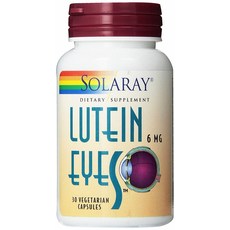 Solaray 葉黃素素食膠囊 6mg, 30顆, 1罐