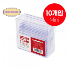 매장진열 아크릴쇼케이스 단면 안내판 미니쇼케이스 가격표 안내문, 1박스, 7756(75*40)