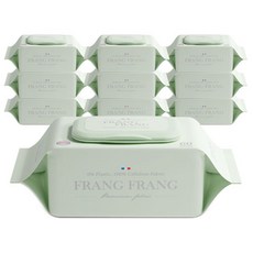 프랑프랑 플라스틱0% 써밋 저자극 아기물티슈 셀룰로오즈100% 캡형 60gsm, 60g, 60개입, 10개