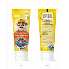 齒妍堂 汪汪隊立大功 兒童含鈣健齒牙膏 60g 無氟牙膏 安全可吞 草莓 葡萄, 1個, 橘子 / 0794