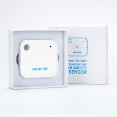 INKBIRD IBS-TH3-WiFi 온도 습도 센서 냉장고 레프틸 테라리움 와인 셀러 알렉사와의 창고 연결에 이상적입니다, 1개