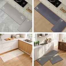 조이쥬드 빨아쓰는 규조토 매트 발매트 대형+중형 1세트, 1+1, 1개, 베이지 고양이