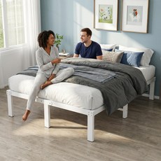 철제 침대프레임 침대깔판 매트리스 받침대 바닥 깔판, 흰색