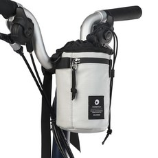 라이노워크 자전거 스템백 1.6L 물통 가방 핸들바 물병 프론트백 RK24933, 베이지, 1개