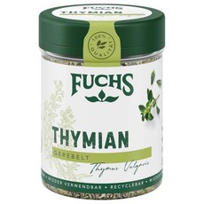 Fuchs 푸흐스 향신료 - 타임 루베드 지중해 허브 노트로 페타 치즈 채소 육류 요리에 적합 천연 재료 20g 재사용 가능하고 재활용 가능한 틴 용기, 1개