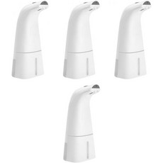 카빌록 3pcs 자동 폼 비누 디스펜서 핸즈 프리 터치리스 월 마운트 고딕 욕실 장식 누수 방지 디자인, Whitex4pcs, 16.5x10cmx4pcs