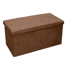棉麻收納凳 76*37*37cm 限宅配, 【棕色-長凳】76*37*37cm限宅配, 1個