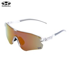 카부토 러닝/트레일러닝 스포츠 고글 HIRO 변색렌즈/히로, 블랙-스카이 클리어 변색, 1개