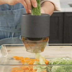 푸드시터 무선 멀티 슬라이서 채칼 다지기 거품기 2세대, 다크그레이, 1개