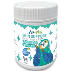 in plus 犬用皮膚護理營養品 亮毛配方 蛋殼膜萃取 120顆，呵護毛髮亮麗，維持皮膚健康, 1個, 120顆