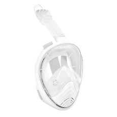 위베런 스노쿨링 마스크 이지브리더 4세대 풀페이스 스노클링 장비 일체형 물안경 세트, 화이트