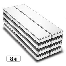 50x10x3mm 초강력 네오디움 블럭자석 사각 세트, 8개