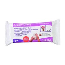 스컬피 자연건조용 가벼운 클레이 1kg_흰색/점토, 1개