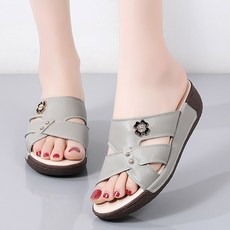 Modern Fashion 여성 발편한 키높이 슬리퍼 샌들 X149