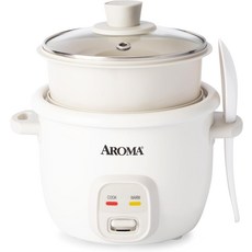 AROMA 팝업 음식 2컵 코어코트 바구니가 않은 4컵 1QT 조리된 조리되지 있는 밥솥, 화이트